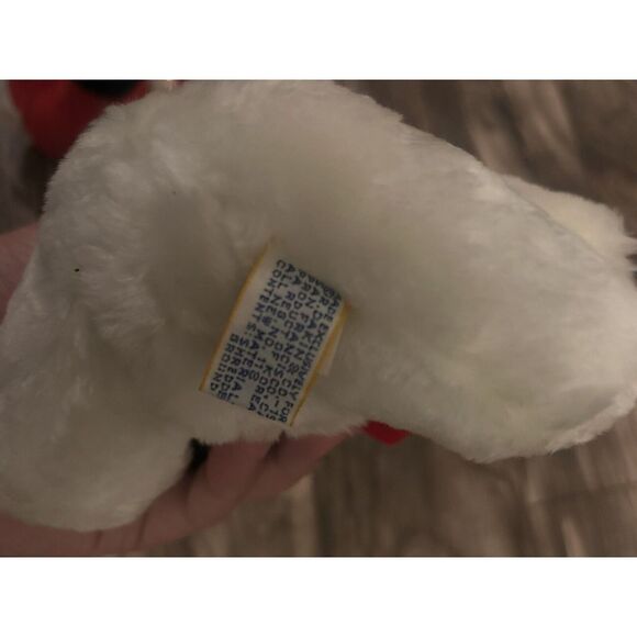 8" VINTAGE 1982 DAKIN WHITE CHRISTMAS CUB TEDDY BEAR STUFFED ANIMAL PLUSH TOY - Picture 3 of 3